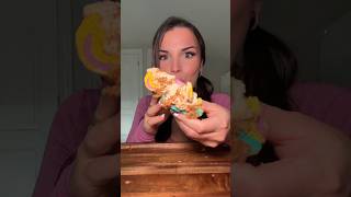 Bagels are from @bigbellybagels in Brick, NJ !!! #bagels #mukbang #eating