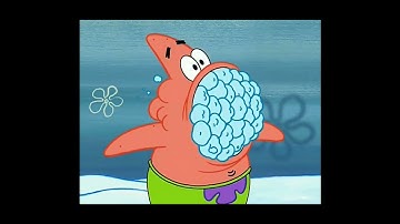 Spongebob - Patrick choking on snowballs! 😂