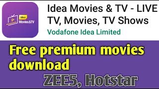 Idea movies TV Live TV movies TV shows / zee5 videos download screenshot 1