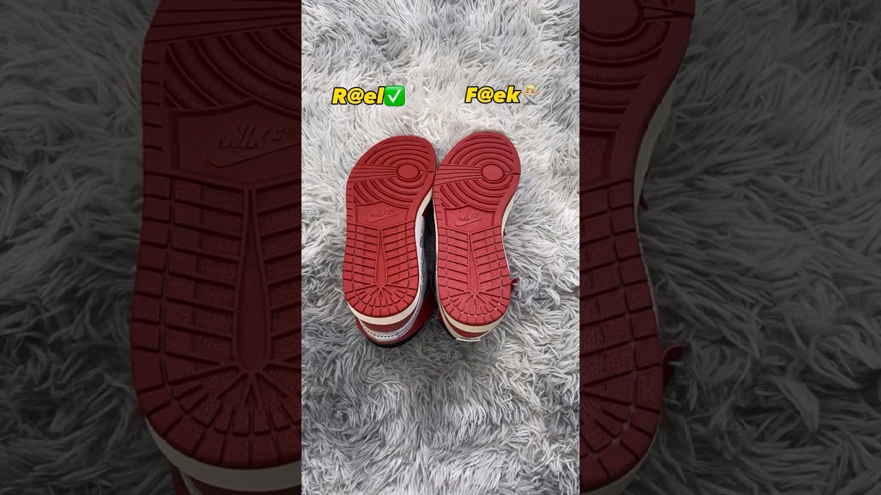 Real Vs Fake Off-White Chicago Air Jordan 1 