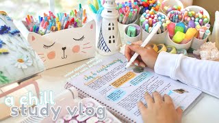 Study vlog ✨ waking up at 5 am, online classes, birthday