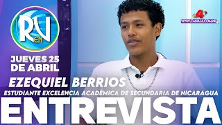 Ezequiel Berrios, estudiante excelencia académica en la Revista En Vivo – 25 de abril del 2024
