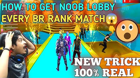 How To Get Noob Lobby In Every Br RANK Match 😎 🔥How To Win Every Br Rank Match 🔥Best Tips💡#freefire