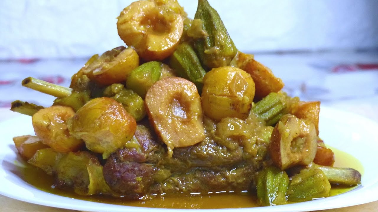 أسهل وأنجح طريقة لتحضير اللحم بالملوخية واللقيم| Tajine Lkim Mloughia 😍🇲🇦😍