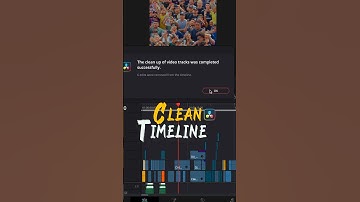 Clean up messy timeline in DaVinci Resolve