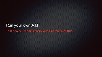 Build, test, and deploy your A.I. service using Podman Desktop with the Podman A.I. extension.