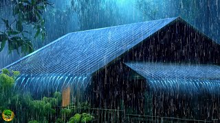 Entrarás En Sueño Profundo Inmediatamente con Sonido de Lluvia y Truenos Relajante en Techo - ASMR