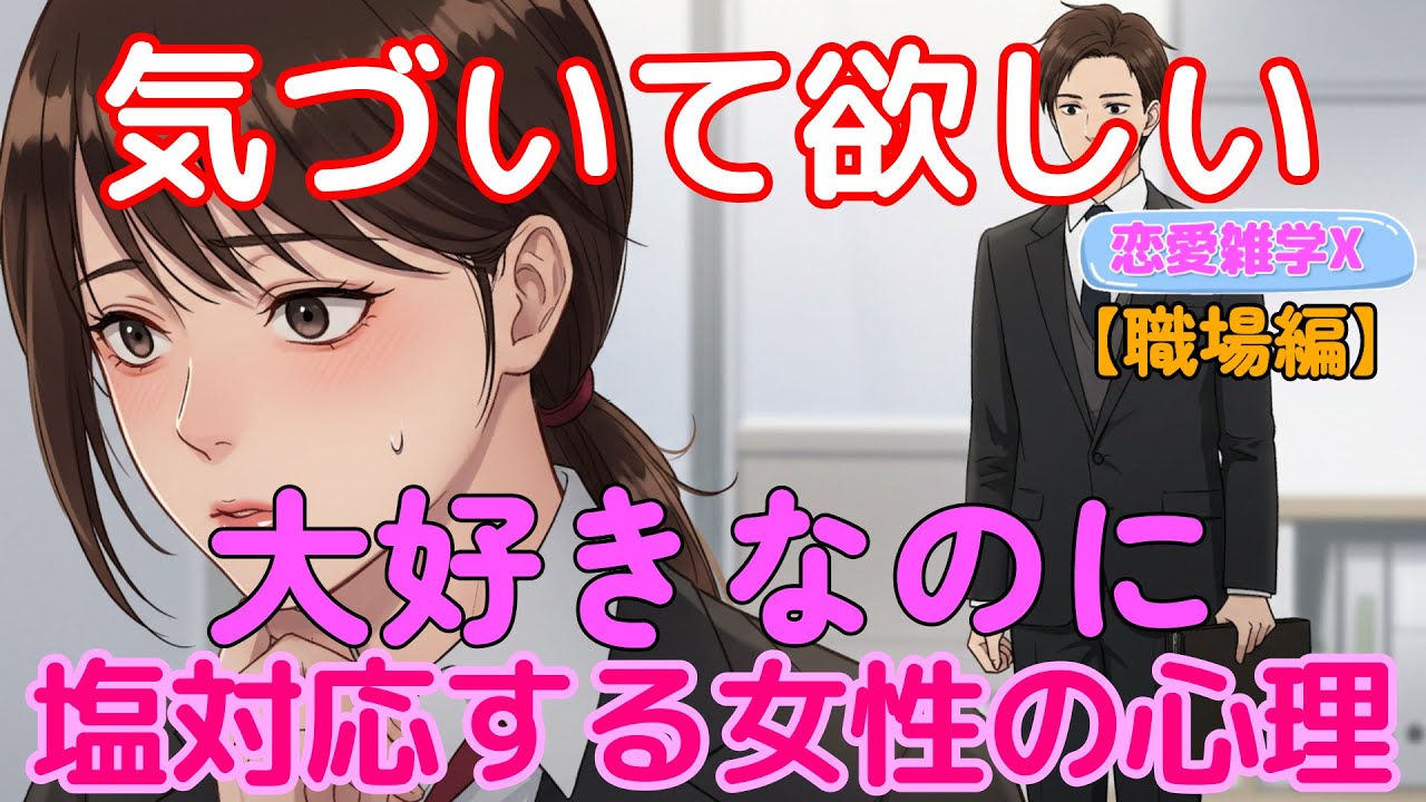 【恋愛雑学マスターＸ】職場で好きな女性が冷たい理由！実は全て本命サインだった？！