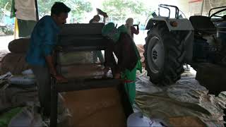 Cleaning organic wheat second level at Seva Organic Farm, Shamli, Uttar Prasesh, India screenshot 4