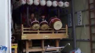 20140901 105 館山市北条神明神社にて 神明町の山車 準備
