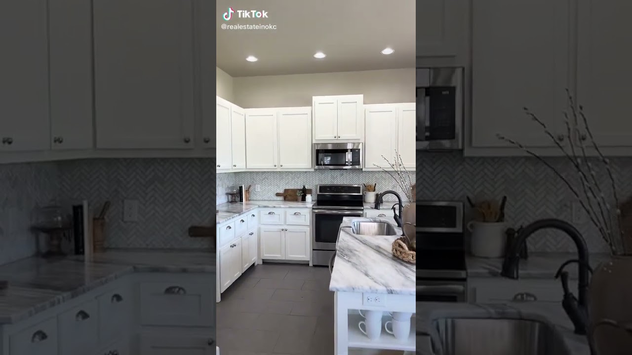 Real Estate in OKC  Simple + bright kitchen 