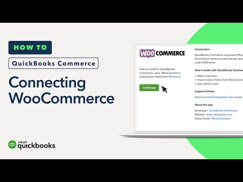 How to connect WooCommerce to QuickBooks Commerce