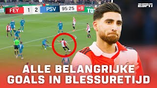 Alle BELANGRIJKE GOALS in BLESSURETIJD in de Eredivisie 2023 ⏰