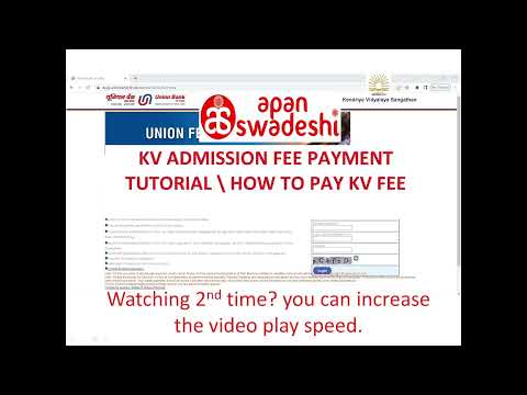 Kendriya Vidyalaya Fee payment tutorial - raw video - plain - no chic-chic