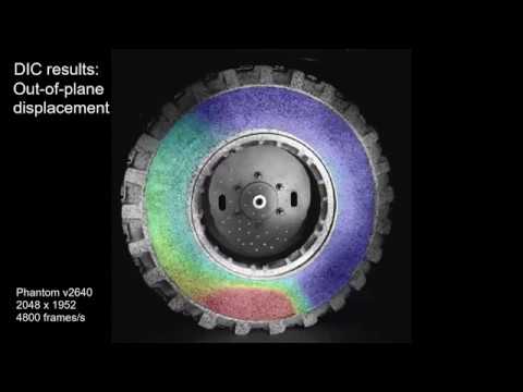 High-speed Digital Image Correlation of a Humvee Tire at NTRC
