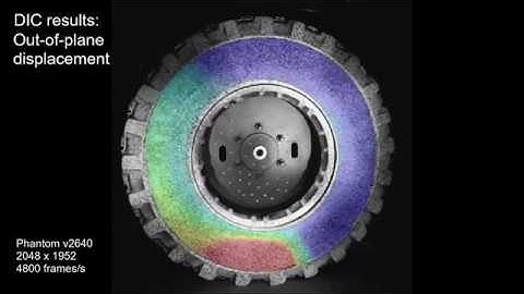High-speed Digital Image Correlation of a Humvee Tire at NTRC