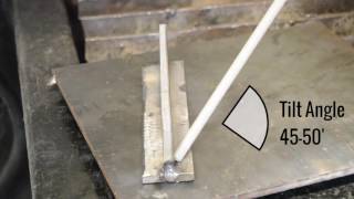 Manual Metal Arc T-fillet Weld Tilt Angle Tutorial