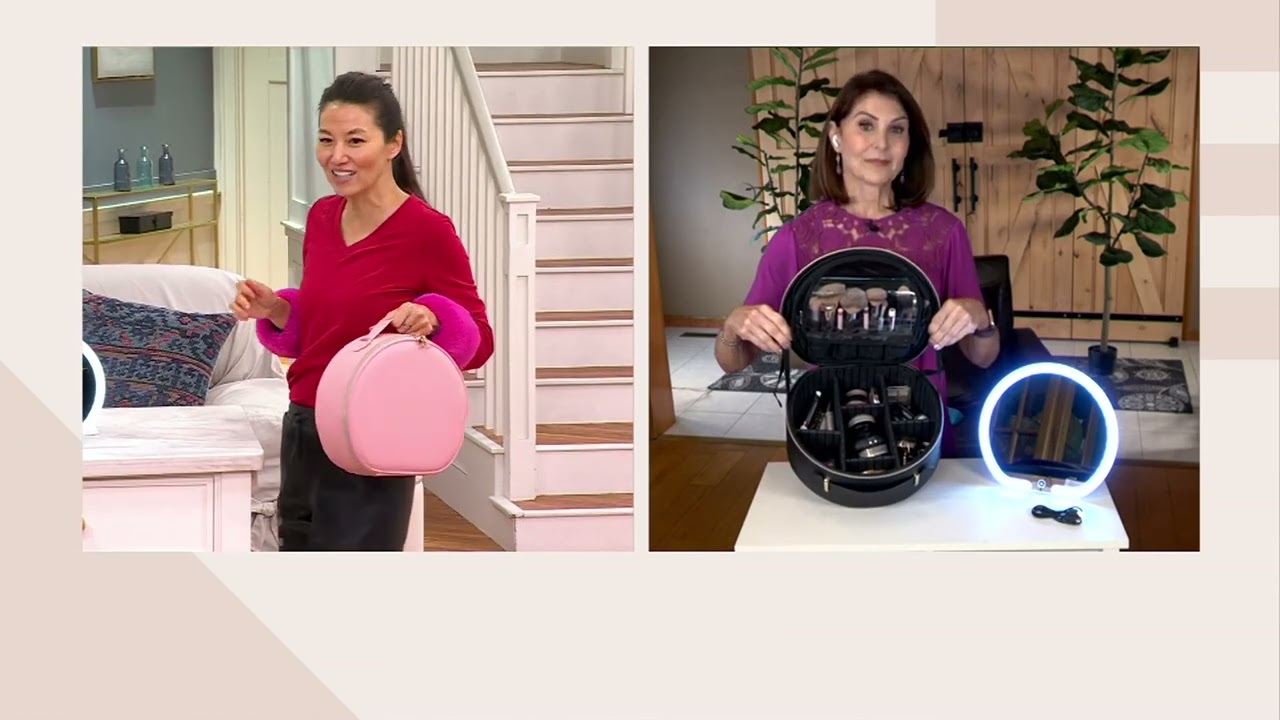 Sophist-a-Care Portable Makeup Case with Light Up Mirror on QVC