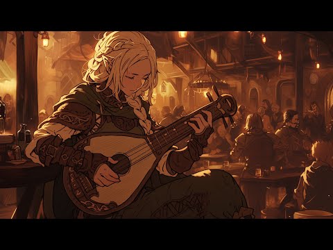 Relaxing Medieval Music - Bard/Tavern Ambience, Fantasy Celtic Music, Sleeping Tavern BGM