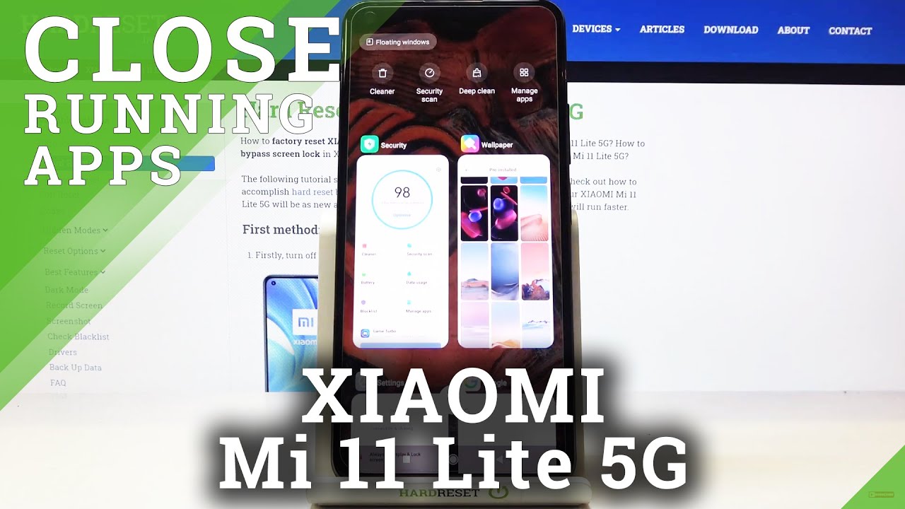 How to Close All Running Applications on XIAOMI Mi 11 Lite 5G – Background Applications