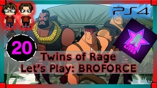 Let's Play Broforce Gameplay - PART 20 - HE'S SPITTING ON YOU - Twins Of Rage