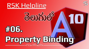 #Angular-10 in Telugu #06  Property Binding Angular-10 in Telugu || RSK Helpline
