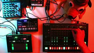 "This Is Fine" | Funky Acid Tech-Trance? Jam (Roland TR-8S, TB-3, Volca NuBass)