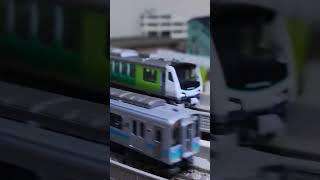 中編2 共走 JR東日本 HB-E300系 & E127系100番台 n scale JR EAST HB-E300 & E127-100 ＃Shorts