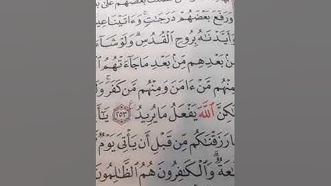 سورة البقرة من الآية 253 إلى الآية 256