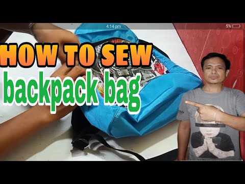 Video: Paano Magtahi Ng Isang Kangaroo Backpack