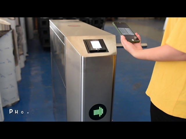 Thinkpark Turnstile System with barcode ticket scanner and card reader class=
