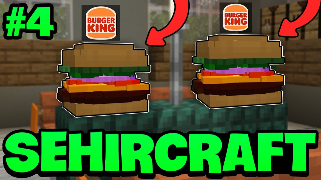 BURGER KİNG AÇTIK!!! | Minecraft ŞehirCraft | #4