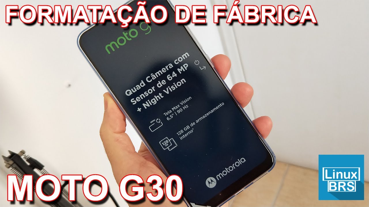 Motorola Moto G30 - formatação de fábrica (como formatar) - YouTube