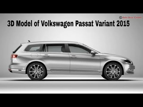 3D Model of Volkswagen Passat Variant 2015 Review