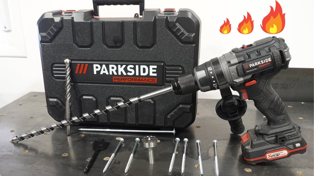 Taladro percutor a batería Parkside PABSP 20- Li X20V, sin escobillas, 2  velocidades, LED (en maletín de transporte, sin batería ni cargador) :  : Bricolaje y herramientas