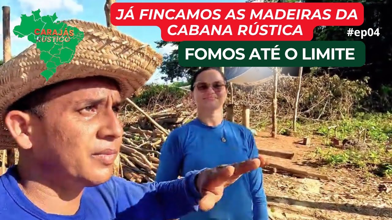 CONSTRUINDO UMA CABANA RÚSTICA COM AS MADEIRAS DA CHÁCARA #ep04 