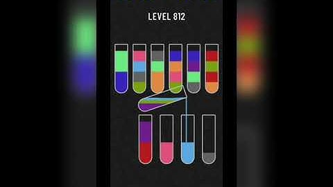 Water sort puzzle level 812