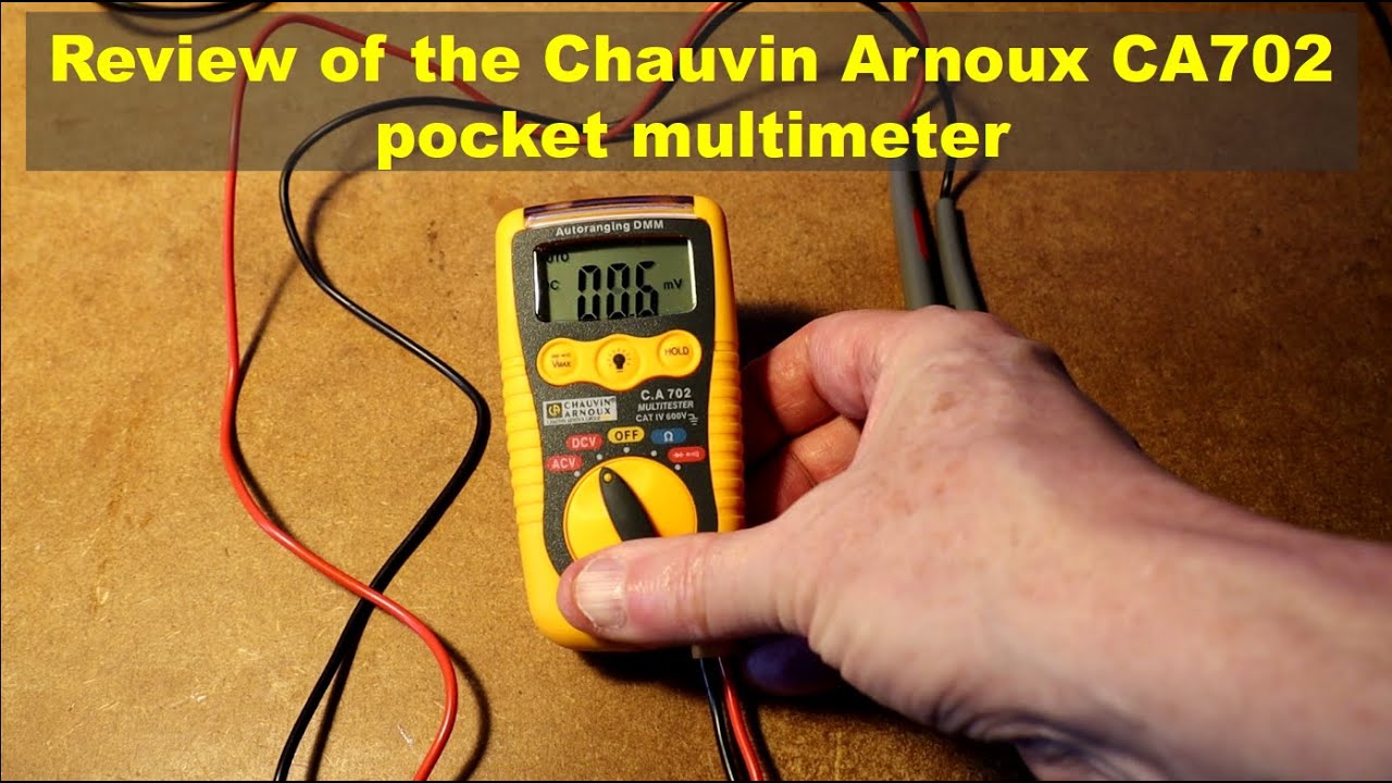 105: Review of the Chauvin Arnoux CA702 pocket multimeter 