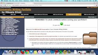 Faculty Tutorial for Checking Items in Student Writing Portfolio