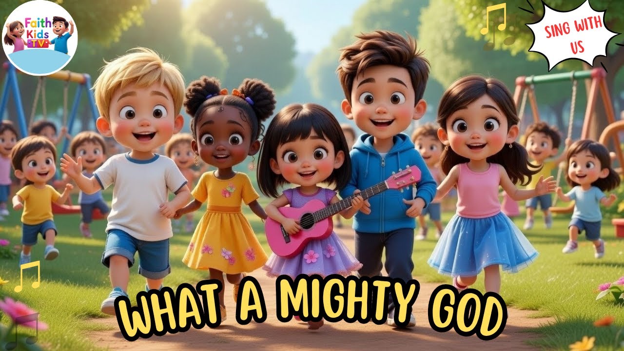 What a Mighty God We Serve 🎵| Joyful Christian Worship Song for Kids | Faith Kids TV