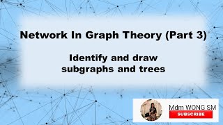 Network In Graph Theory - Identify and Draw Subgraphs and Trees (part 3) Form 4 KSSM
