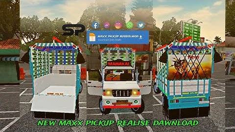 🔴indian pickup mod bussid new pickup mod realise dawnload now Link in description 🟢