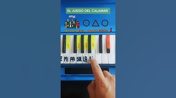 SQUID GAME El Juego del calamar  Way Back Then (PIANO TUTORIAL) MELODICA Fácil Canción de la  flauta
