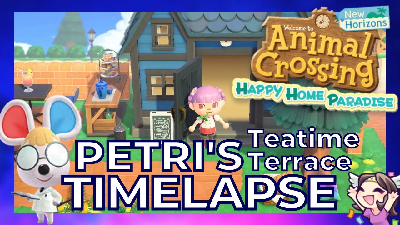 Petri's Teatime Terrace (Timelapse) Animal Crossing New Horizons