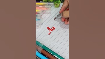 How to write capital & small English alphabet with permanent marker | Calligraphy | Handwriting