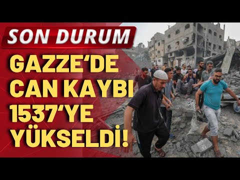 İsrail'in Gazze saldırılarında ölenlerin sayısı 500'ü çocuk olmak üzere 1537'ye yükseldi!