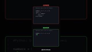 Junior vs Senior: сумма списка на Python 🧑💻