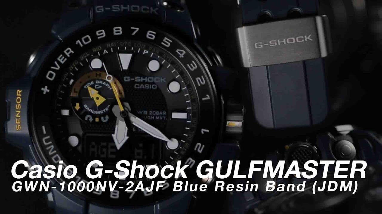 Casio G-Shock GULFMASTER GWN-1000NV-2AJF Blue Resin Band (JDM