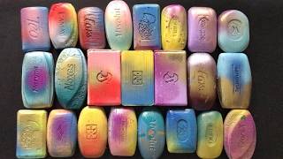 ASMR Soap Cubes & Stripes   Dry Soap Cutting   #soapcarving #sabun