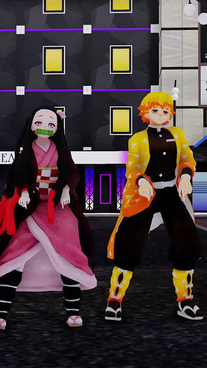 Nezuko & Zenitsu - Metal Sheet #mmd #demonslayer